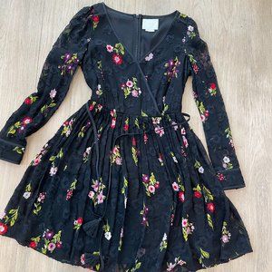 Kate Spade New York Floral Long Sleeve Dress